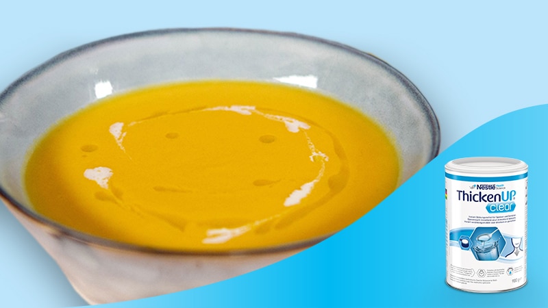 Velouté de potiron et merlu