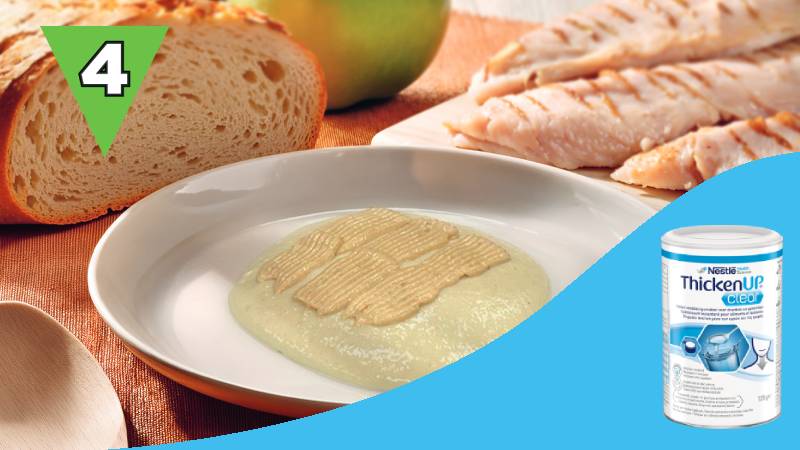 Garniture : crème lisse de poulet