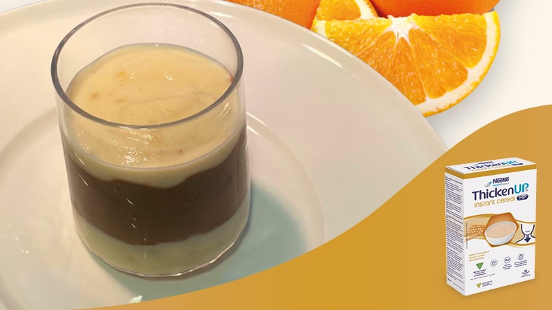 Crème au chocolat avec ThickenUP instant cereal