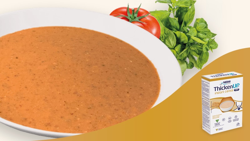 Purée méditerranéenne avec ThickenUp Instant Cereal HP