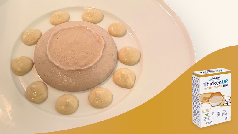 Vol-au-vent avec purée avec ThickenUp Instant Cereal