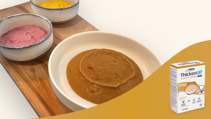Assiette de gibier avec ThickenUP Instant Cereal HP